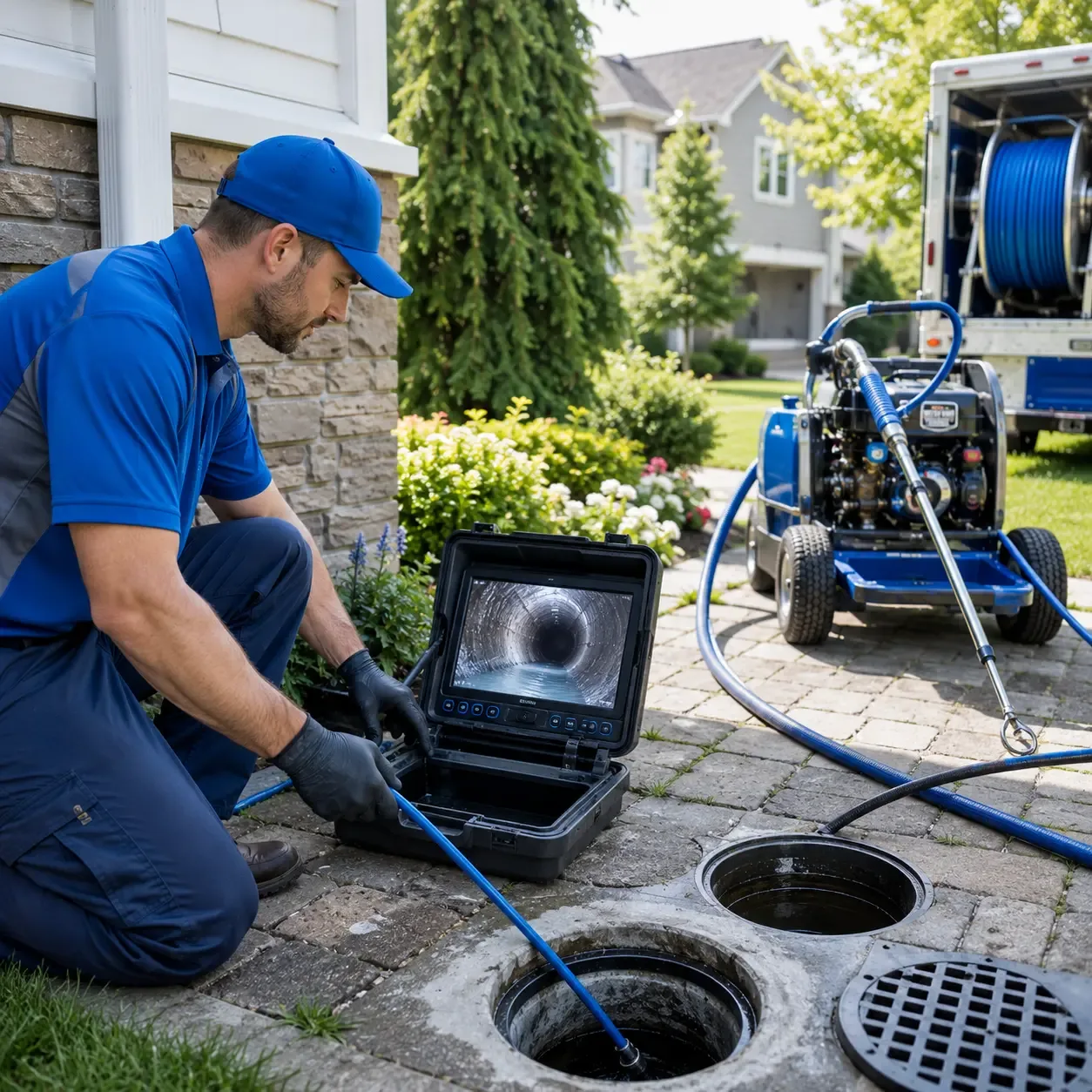 Outdoor drain cleaning professionals serving New Lisbon, IN